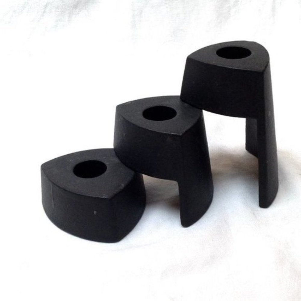 Tiered Candle Holder Metal Tower Home Decor Accent Black Fall Christmas Holiday